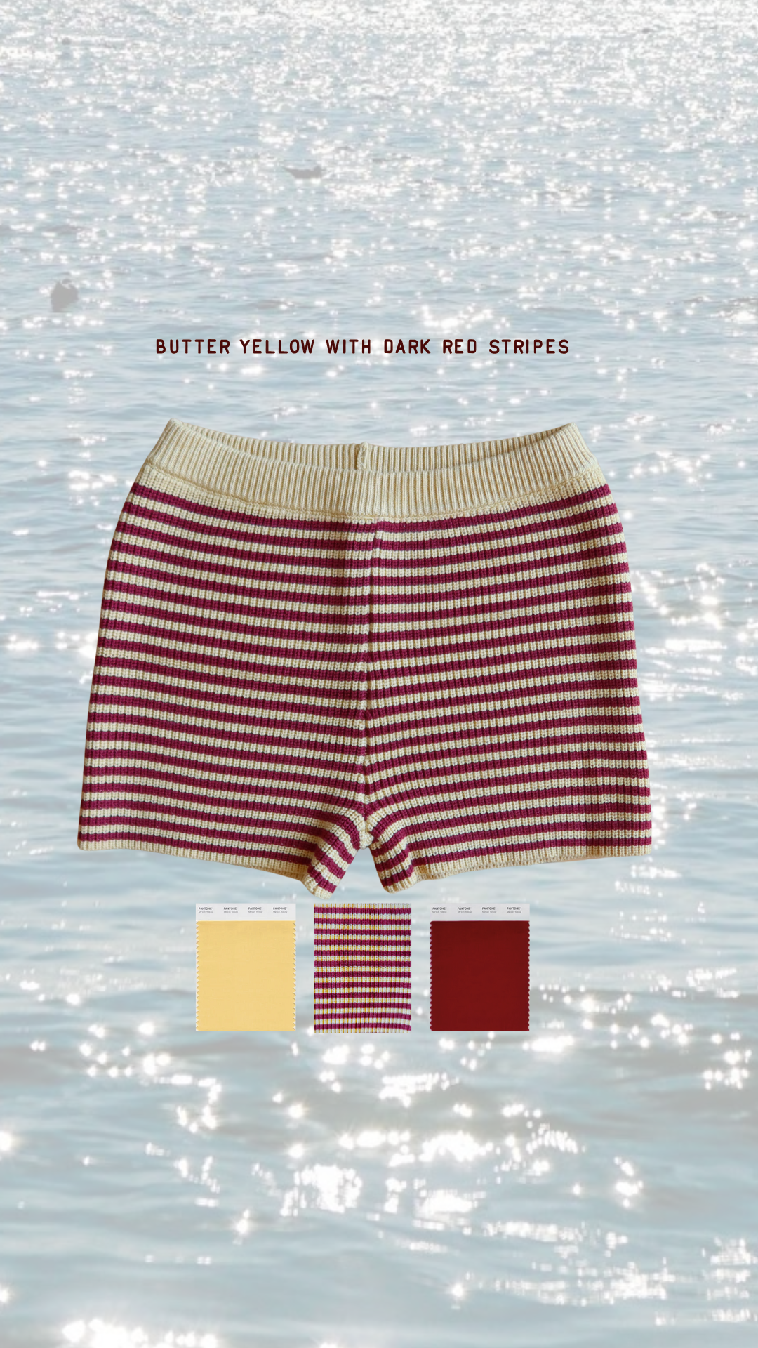 Sophie Yellow Knit Shorts — REILLY The Label